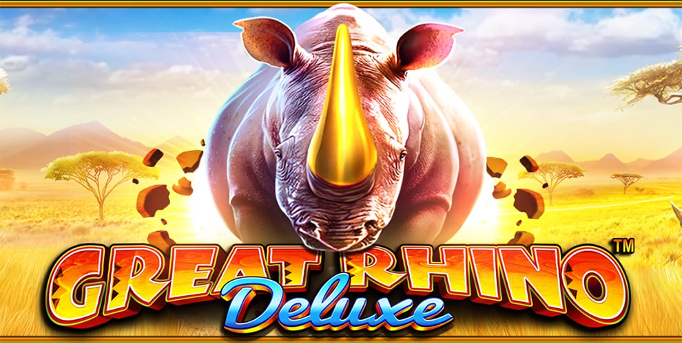 La savana come non l'avete mai vista con la slot Great Rhino Deluxe!