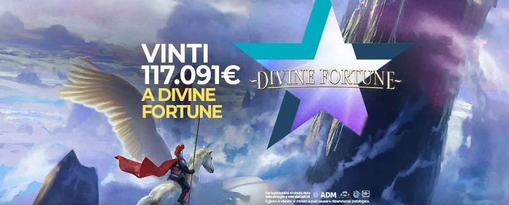 Una fortuna davvero... divina: la grande vincita su Starcasinò a Divine Fortune